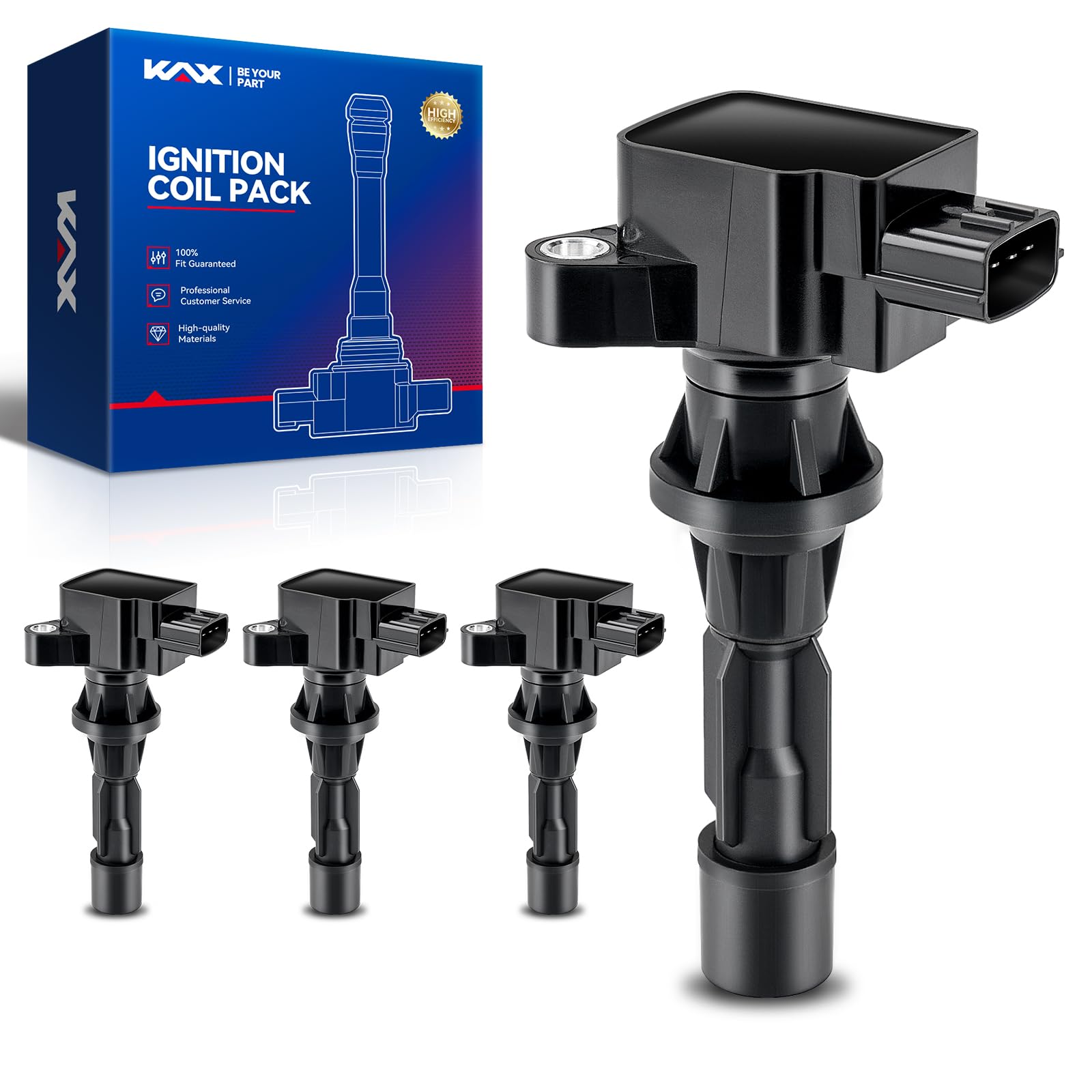 Amazon.com: KAX Pack of 4 UF540 Ignition Coil Set for Mazda 3 2006